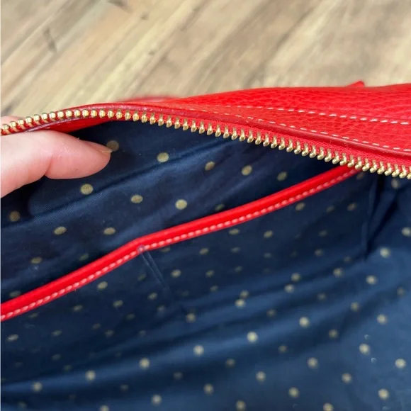 Kate Spade Red Leather Large Satchel - Picture 6 of 6